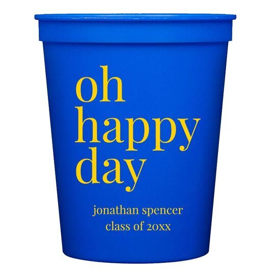 Oh Happy Day Stadium Cups